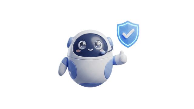 MinusAI mascot - shield