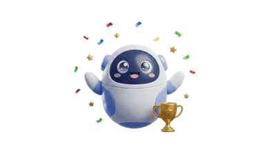 MinusAI mascot - trophy