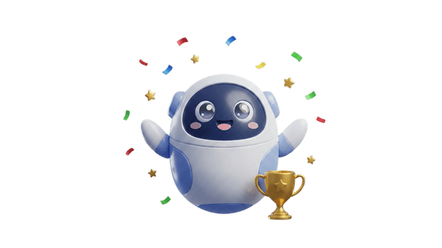 MinusAI mascot - trophy